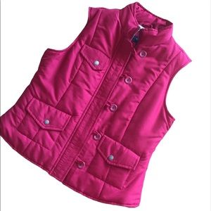 SONOMA WOMENS PINK INSULATED VEST SIZE SMALL